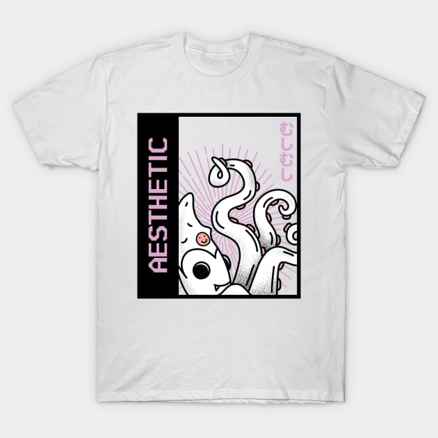 Aesthetic Kawaii Squid T-Shirt by Family Heritage Gifts